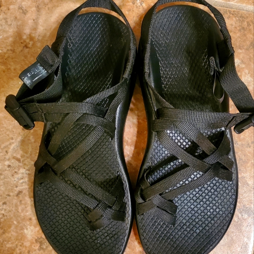 Black Chacos Sandals Size 8